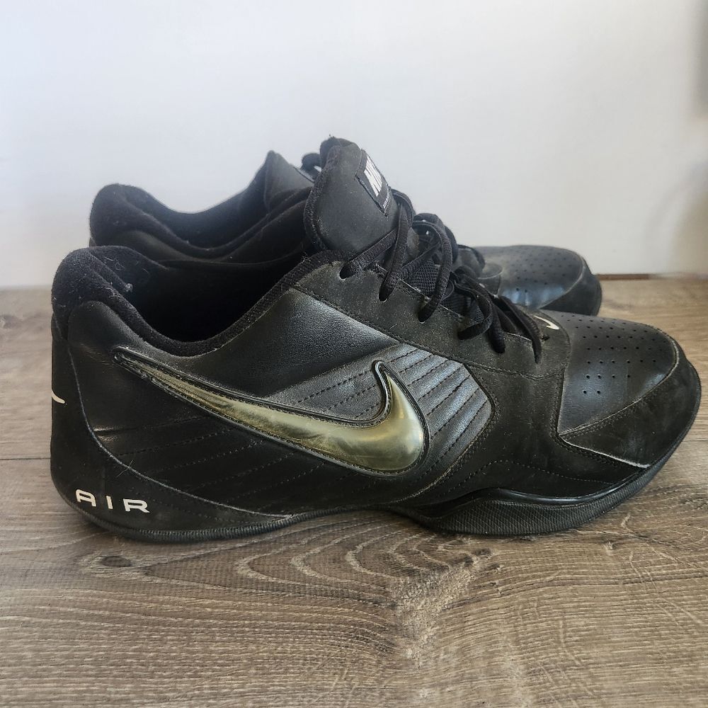 Nike Air Baseline Low Athletic Basketball Shoes Sneakers Mens Size 15 Black READ - Picture 4 of 11